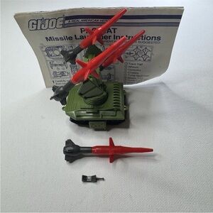 Vintage ARAH 1983 G.I. Joe PAC/RAT Missile Launcher Instructions Remote READ